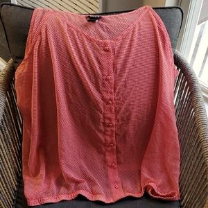 Polka dot spaghetti strap blouse